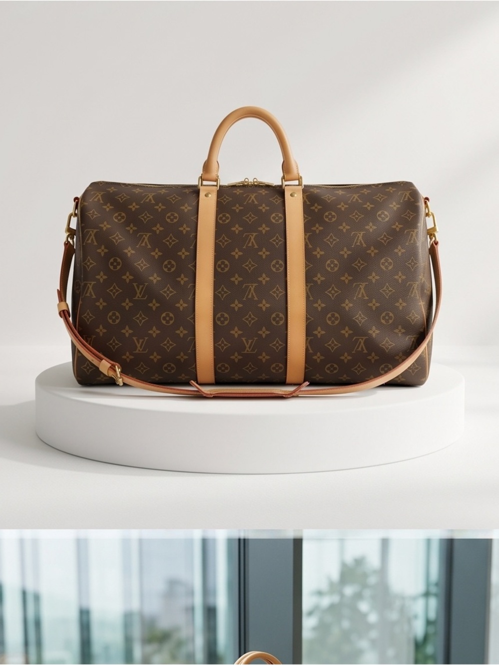 LOUIS VUITTON BANDOULIERE 55 MONOGRAM CANVAS